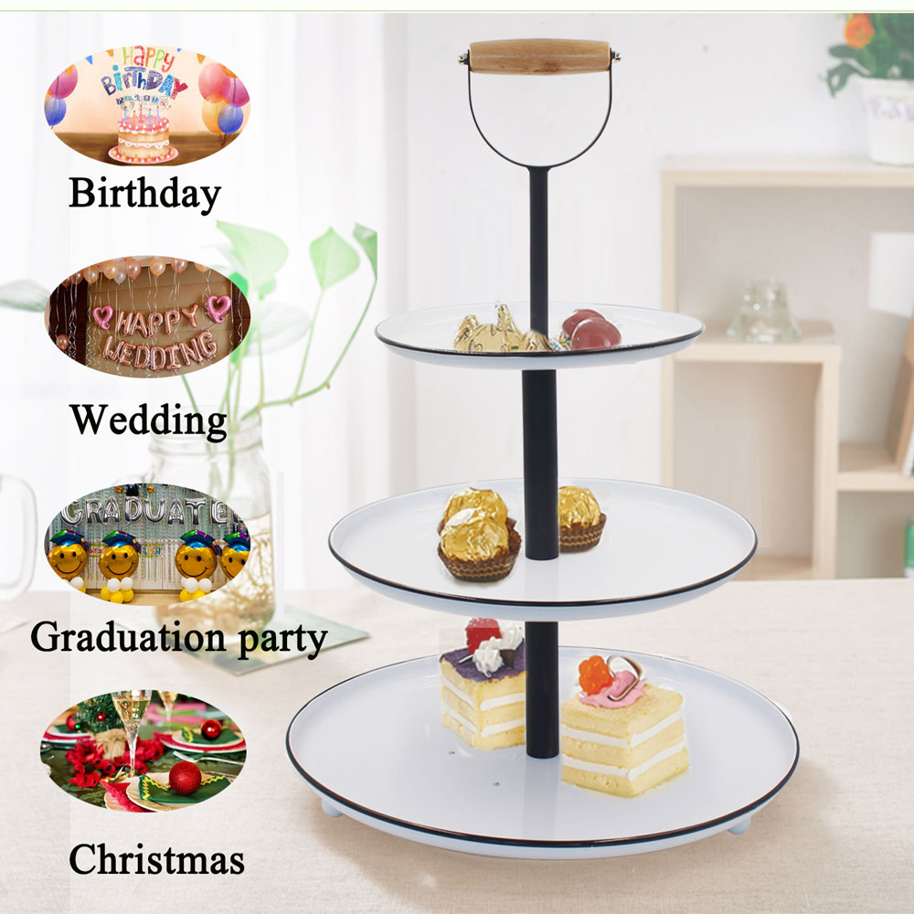 Details about   3-Tier stainless steel Cake Stand Wedding Birthday Party Easy Installation 